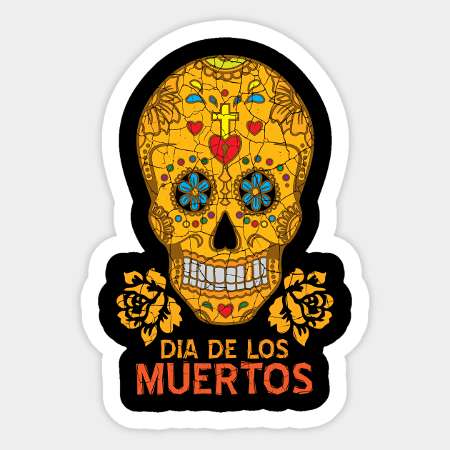 Dia de los Muertos Sticker by Wearable Designs